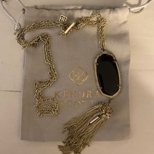 Kendra Scott Rayne necklace black and gold